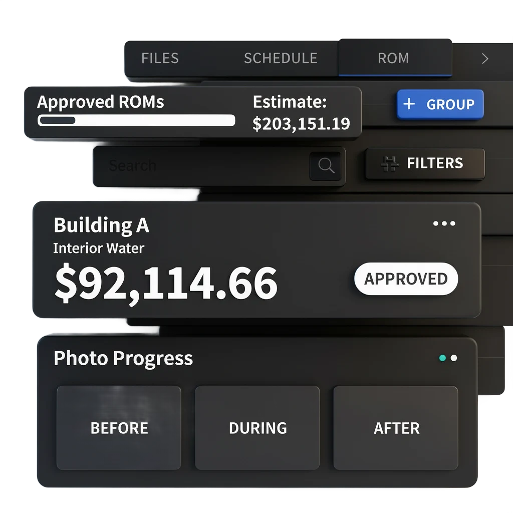 ROM Wizard estimate builder interface